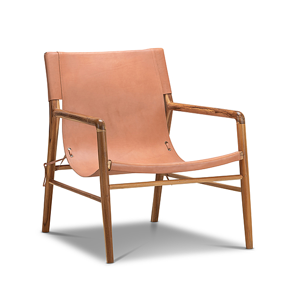 HIROYOSHI Leather Occasional Armchair