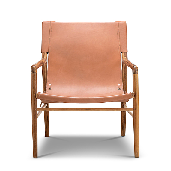 HIROYOSHI Leather Occasional Armchair