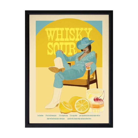 WHISKY SOUR Framed Print