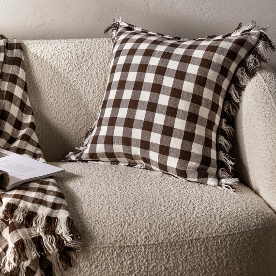 BODIN GINGHAM Linen Cushion