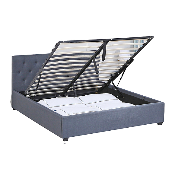 HUKOU Bed with Gas Lift Base