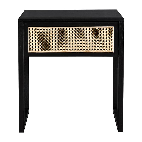 AMNEVILLE Rattan Bedside Table