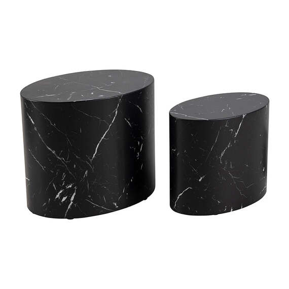 DICE Oval Coffee Table Set of 2