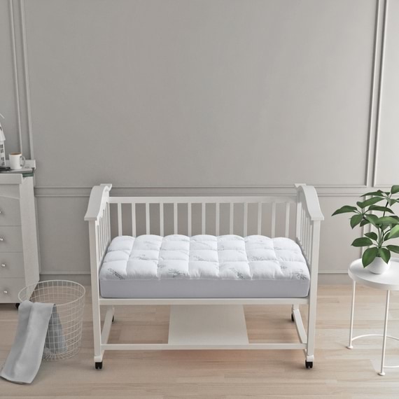 ACALA Cot Size Bamboo Covered Mattress Topper