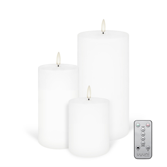 DESIGNER CURATIONS GO TO Set of 3 Flameless Candle