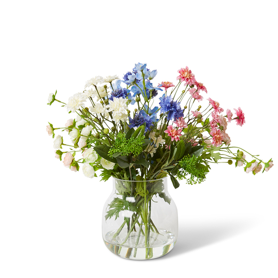 SPRING MIX SPRAY Glass Vase Arrangement