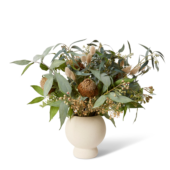 DRIED BANKSIA AND EUCALYPTUS Flower Arrangement