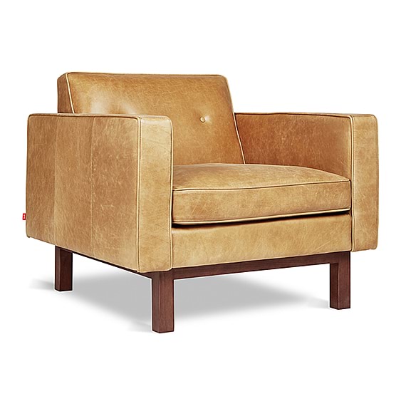 GUS EMBASSY Leather Occasional Armchair