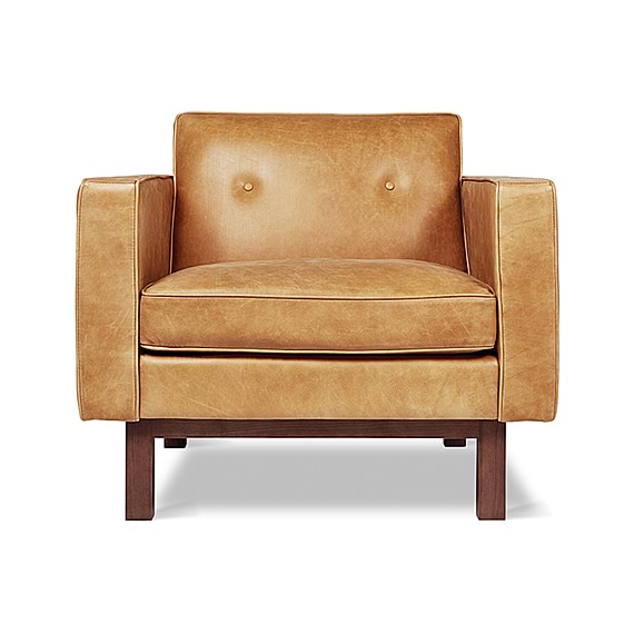 GUS EMBASSY Leather Occasional Armchair