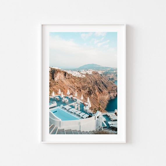 BALCONY TO THE AEGEAN Framed Print