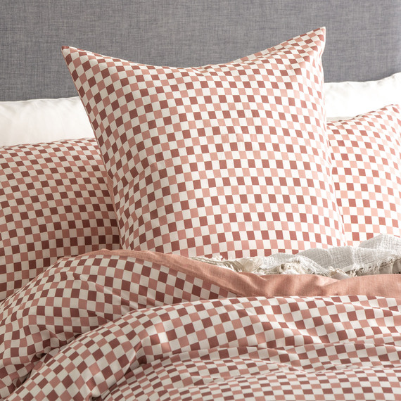 CHESSBOARD Cotton European Pillowcase