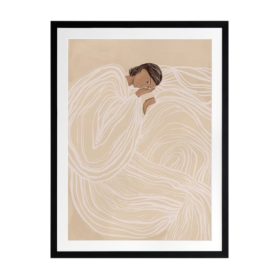 DELILAH DANCING Framed Print