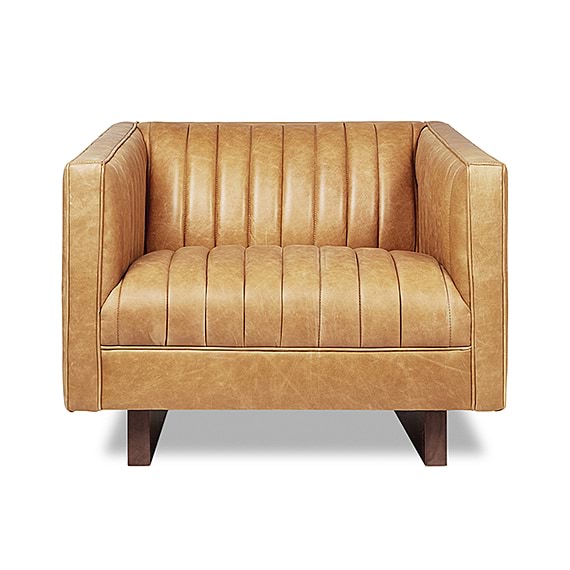 WALLACE BY GUS Leather Occasional Armchair