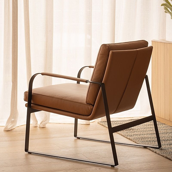 TOLUCA Leather Occasional Armchair