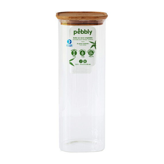 PEBBLY SUSTAINABLE Square Canister