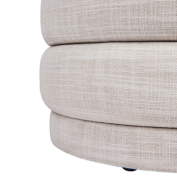 ALBIN Fabric Ottoman