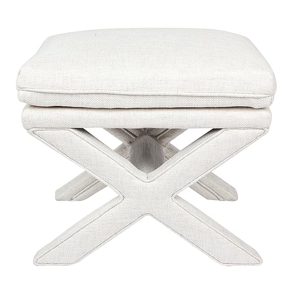 CANDACE Fabric Ottoman