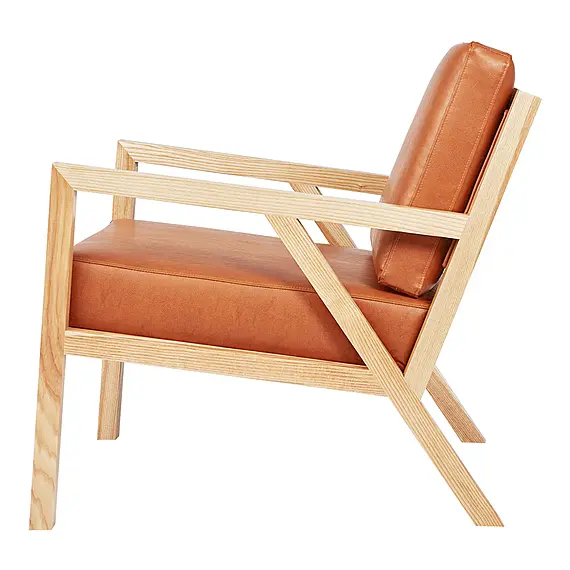 TRUSS BY GUS Leather Occasional Chair