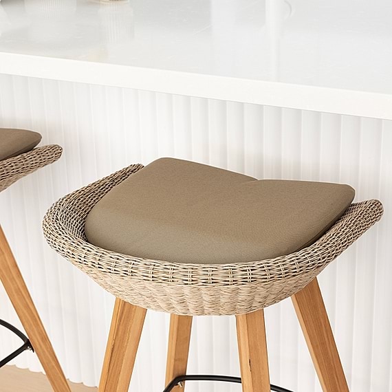 ALAVERDI Set of 2 Backless Bar Stool