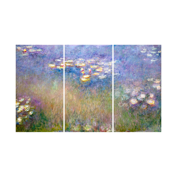 MONETS GARDEN Canvas Set of 3