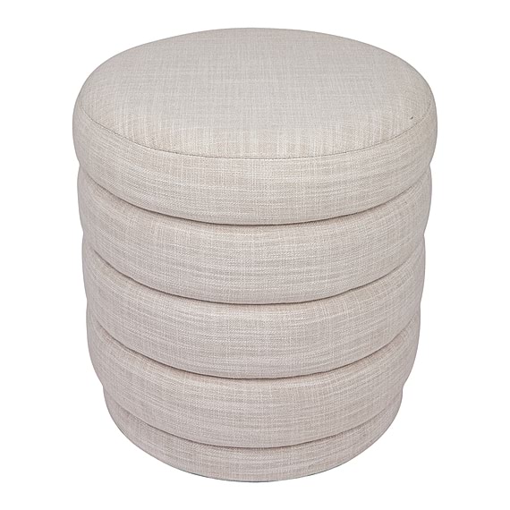 ALBIN Fabric Ottoman