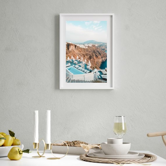 BALCONY TO THE AEGEAN Framed Print