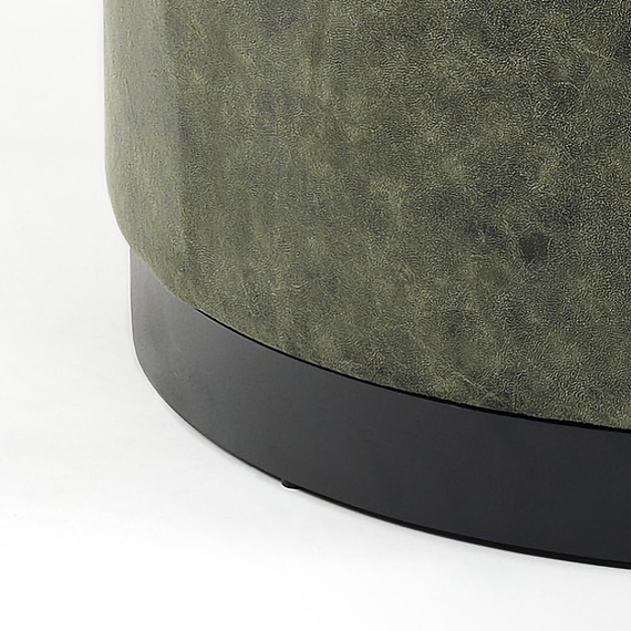 BEERSEL Leather Ottoman