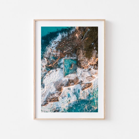 NORTH CURL CURL Framed Print