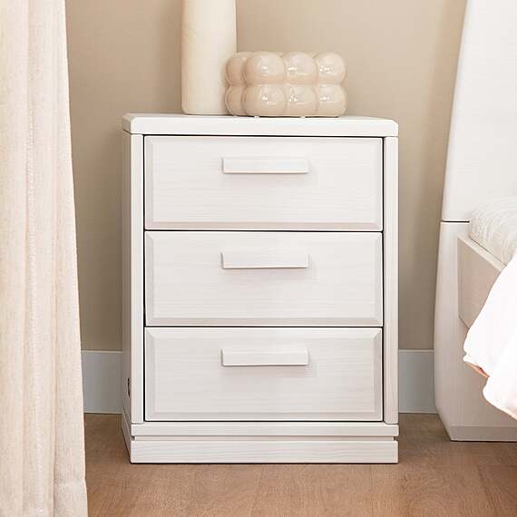 BOORI BLOCK 3 Drawer Bedside Table