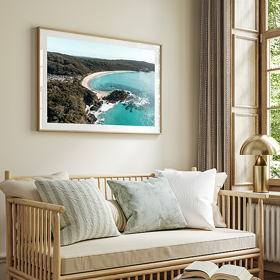 NUMBER ONE BEACH Framed Print