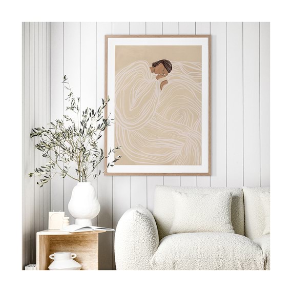 DELILAH DANCING Framed Print