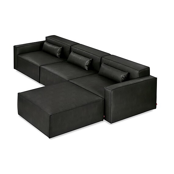 GUS MIX Leather Ottoman