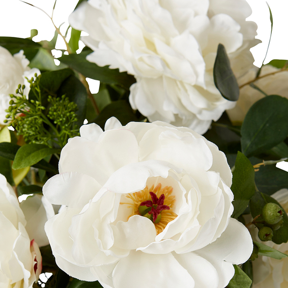 PEONY MIX I Glass Vase Arrangement