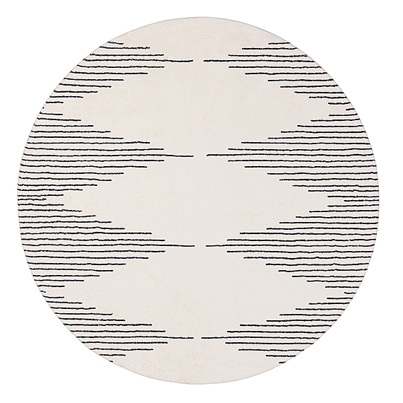 ALDANA Round Washable Rug