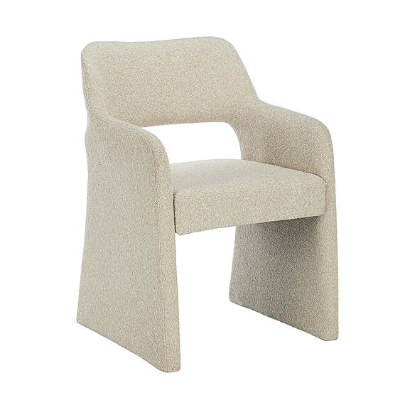 CORBELIA Boucle Dining Armchair