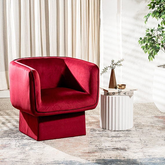 GAZI Velvet Swivel Chair