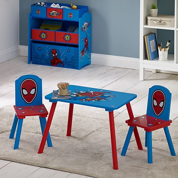 MARVEL SPIDER-MAN Table Set and Storage Unit