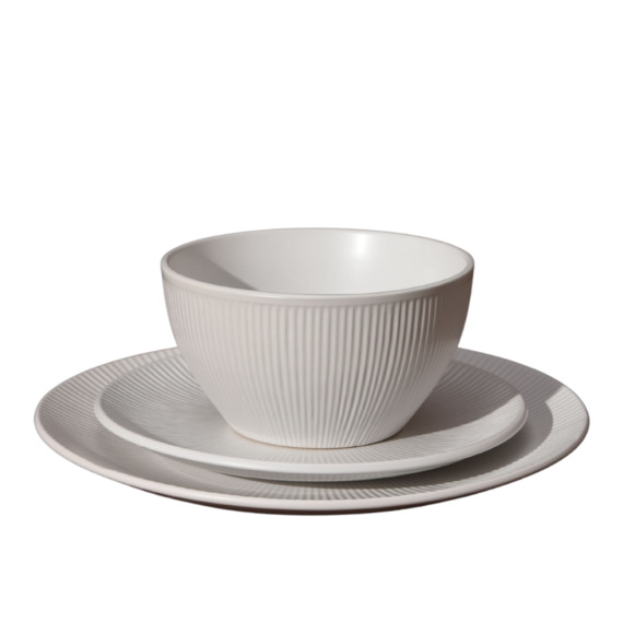 MAZE RIBBED Dinner Set