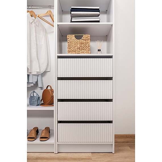 MARSTA Fluted Open Wardrobe