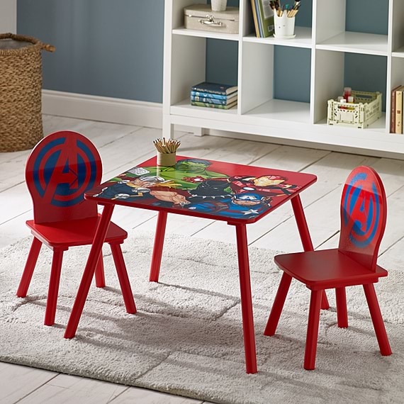 MARVEL AVENGERS Set of 3 Table with 2 Chair Set