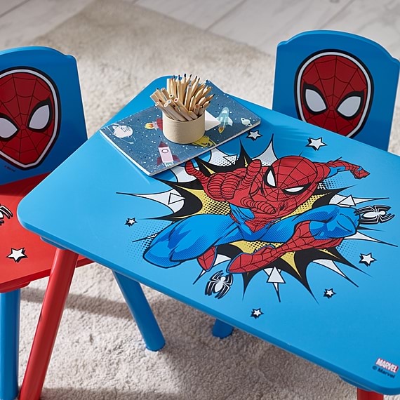 MARVEL SPIDER-MAN Table Set and Storage Unit