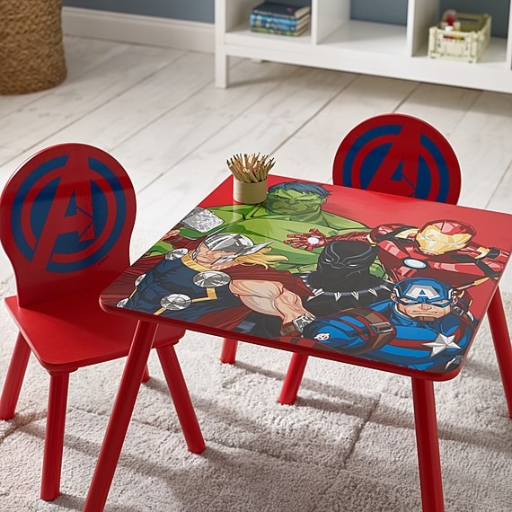 MARVEL AVENGERS Set of 3 Table with 2 Chair Set