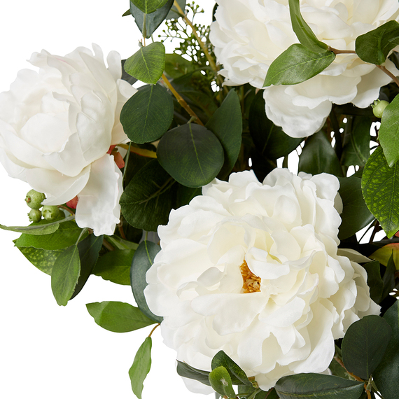 PEONY MIX I Glass Vase Arrangement