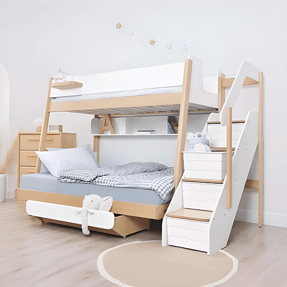 BOORI NATTY Maxi Bunk Bed with Shelves