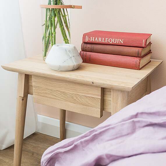 MANAIRA Tall 1 Drawer Bedside Table