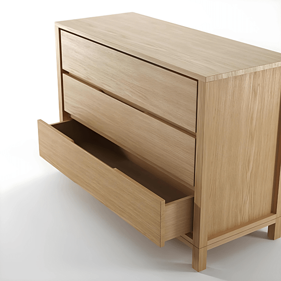 KARPENTER SOLID 3 Drawer Dresser