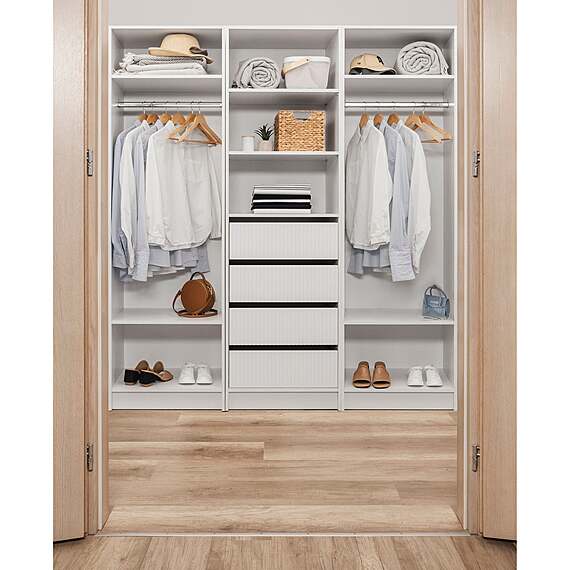 MARSTA Fluted Open Wardrobe