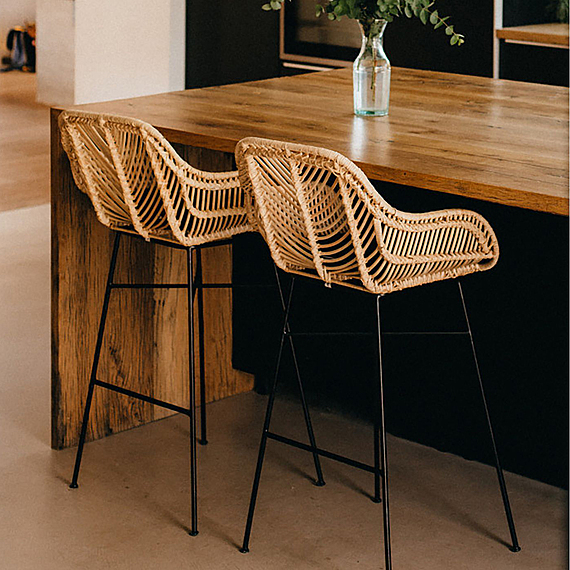 KIMIKO Set of 2 Counter Stools