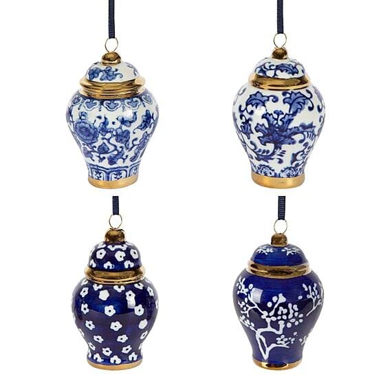 CHINON Set of 4 Ginger Jar Ornament