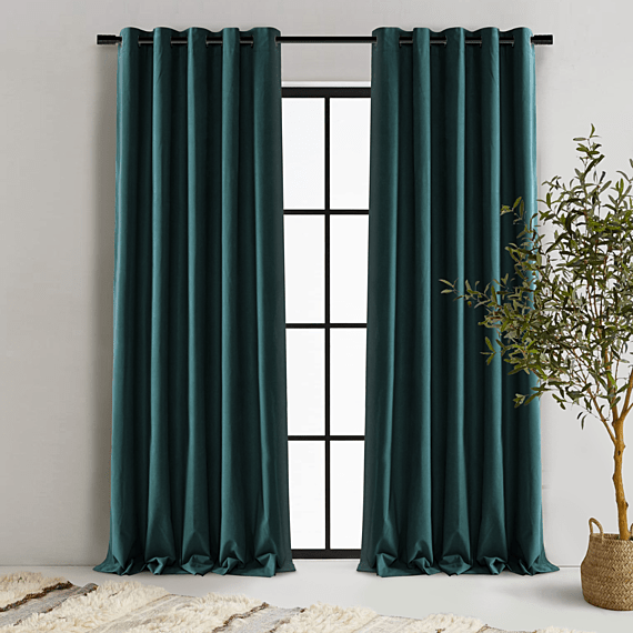 BRENES Set of 2 Blockout Curtain